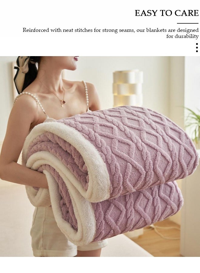 DUNISO Throw Blanket for Couch or Bed, Super Soft Cozy Fleece Blankets for Room Decor, Warm and Breathable,Lightweight Fuzzy Warm Flannel Fleece Blanket Suitable for Couch, Sofa, Bed, Chair - Image 4