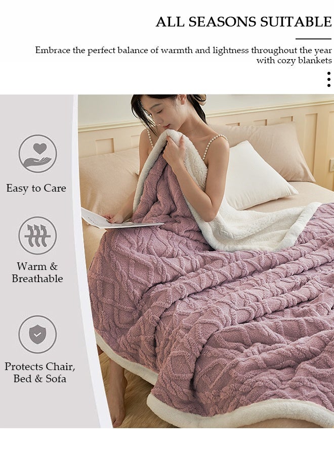 DUNISO Throw Blanket for Couch or Bed, Super Soft Cozy Fleece Blankets for Room Decor, Warm and Breathable,Lightweight Fuzzy Warm Flannel Fleece Blanket Suitable for Couch, Sofa, Bed, Chair - Image 5