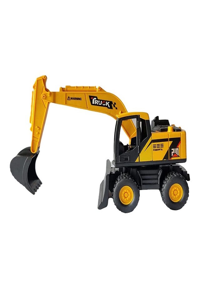 DARVICE Unbreakable Excavator Toy Bulldozer Construction Vehicles For 2 3 4 5 Year Kids Toy Trucks, Yellow - Image 1