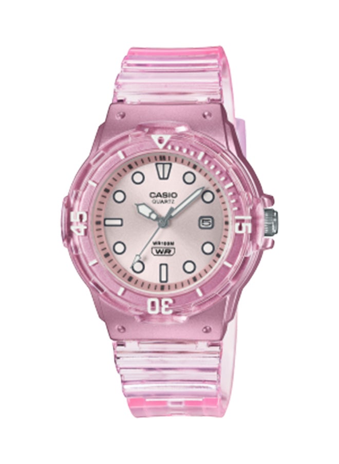 CASIO Analog Round Shape Resin Wrist Watch LRW-200HS-4EVDF - 34.2 Mm 