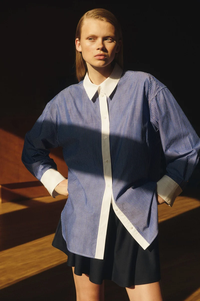 H&M Oversized poplin shirt