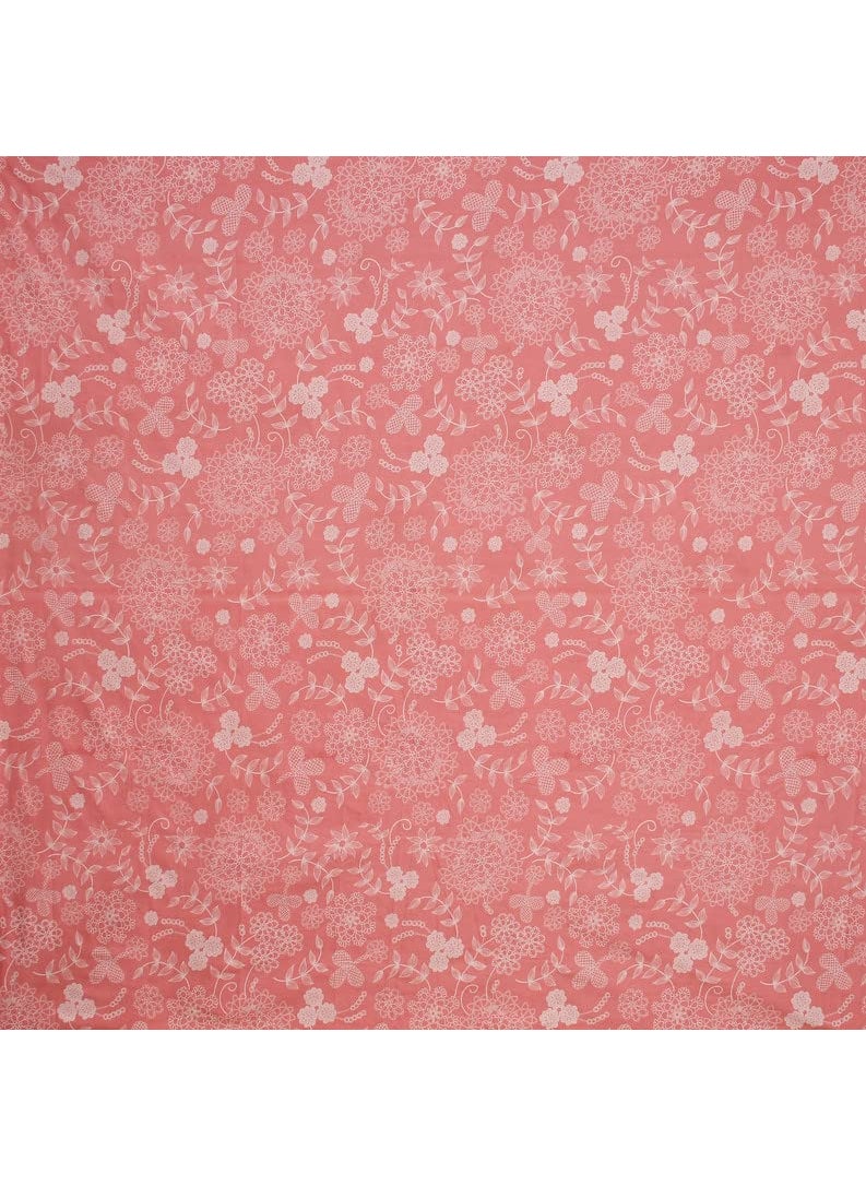 VAS COLLECTIONS - VAS COLLECTIONS New Reguler Collection 220TC Cotton Printed 1 Double BedSheet with 2 Matching Free King Size Pillow Covers230x240 cm or 7x75 ft Pink - Image 1