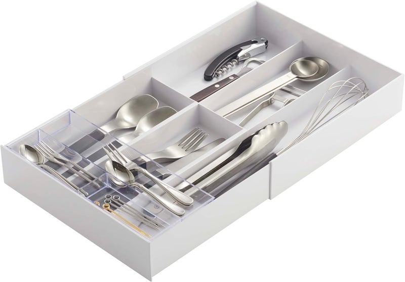 Yamazaki Home Expandable Cutlery Drawer Organizer - Kitchen Silverware Utensil Storage Tray - Image 1