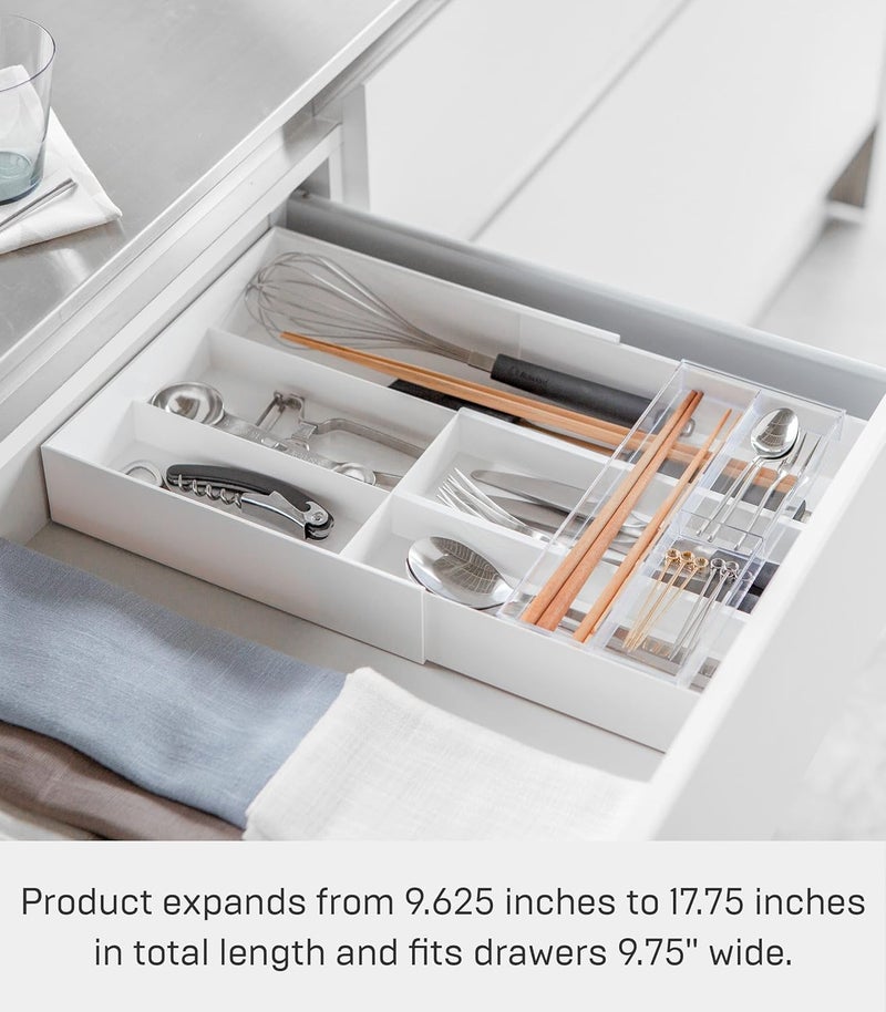 Yamazaki Home Expandable Cutlery Drawer Organizer - Kitchen Silverware Utensil Storage Tray - Image 3