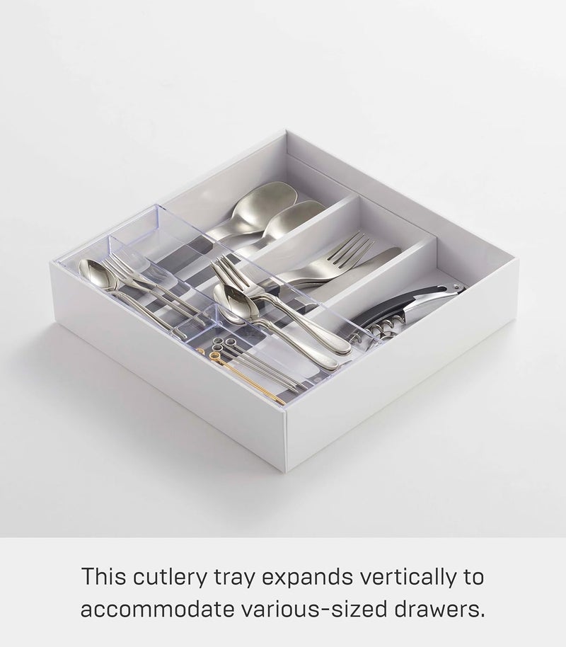 Yamazaki Home Expandable Cutlery Drawer Organizer - Kitchen Silverware Utensil Storage Tray - Image 2