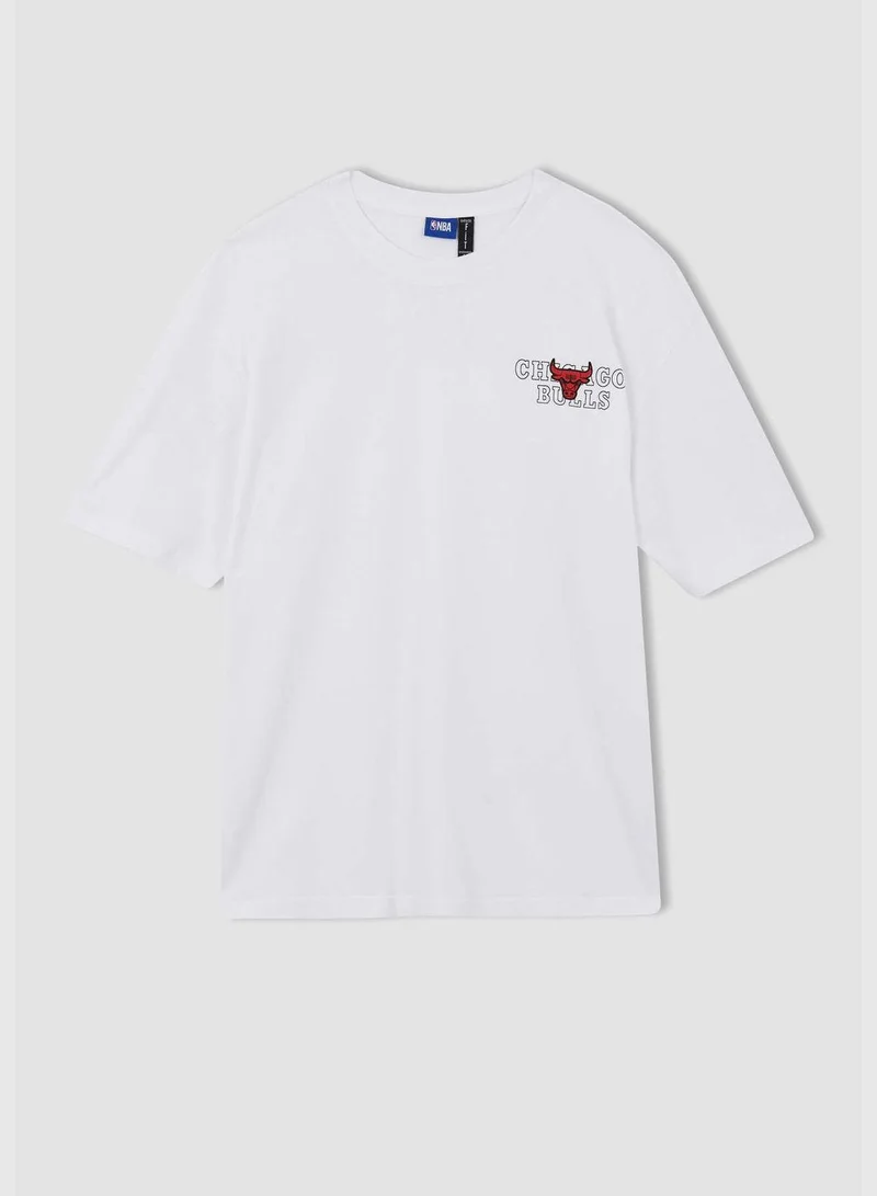 DeFacto Man NBA Chicago Bulls Licenced Knitted T-Shirt