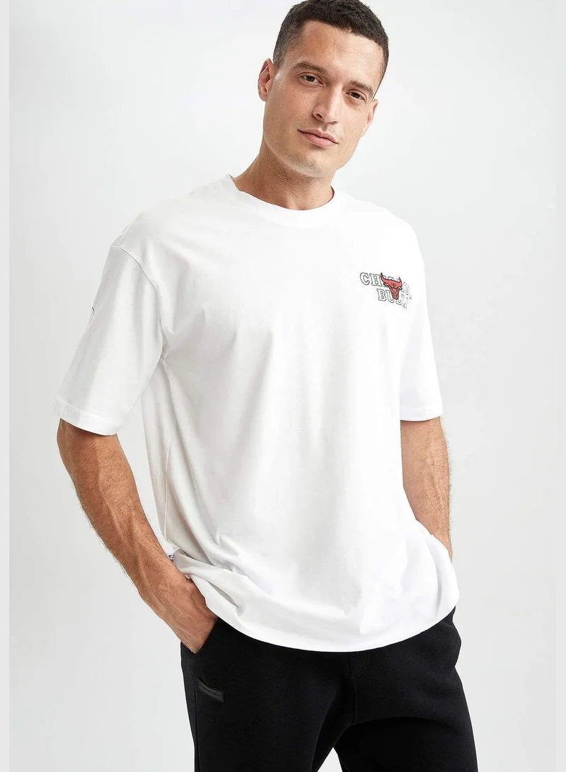 DeFacto Man NBA Chicago Bulls Licenced Knitted T-Shirt