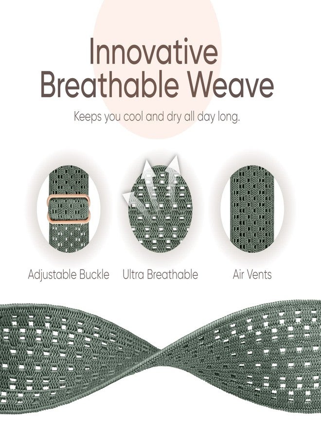 CCnutri 4 Pack Stretchy Nylon Solo Loop Bands Compatible with Apple Watch Band 38mm 40mm 41mm 42mm 44mm 45mm 46mm 49mm, Sport Elastic Wristband Women Men Strap for iWatch Series 11 10 9 8 7 6 5 4 3 SE Ultra - Image 2