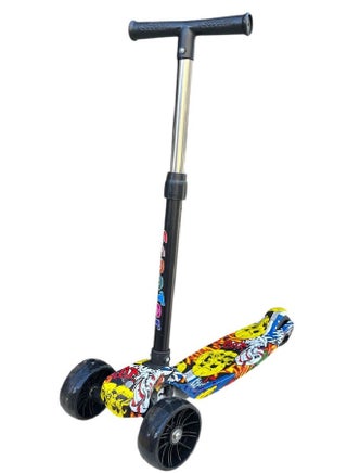 Toddler Scooter with Three Wheels, Ultra Wide Polyurethane Flash Wheels, Height Adjustable and Foldable for Children 3-6 Years - pzsku/Z5E3BF3F440C352E5787FZ/45/_/1737640323/4f43f869-7b42-4d9a-9465-f683c2712a9a