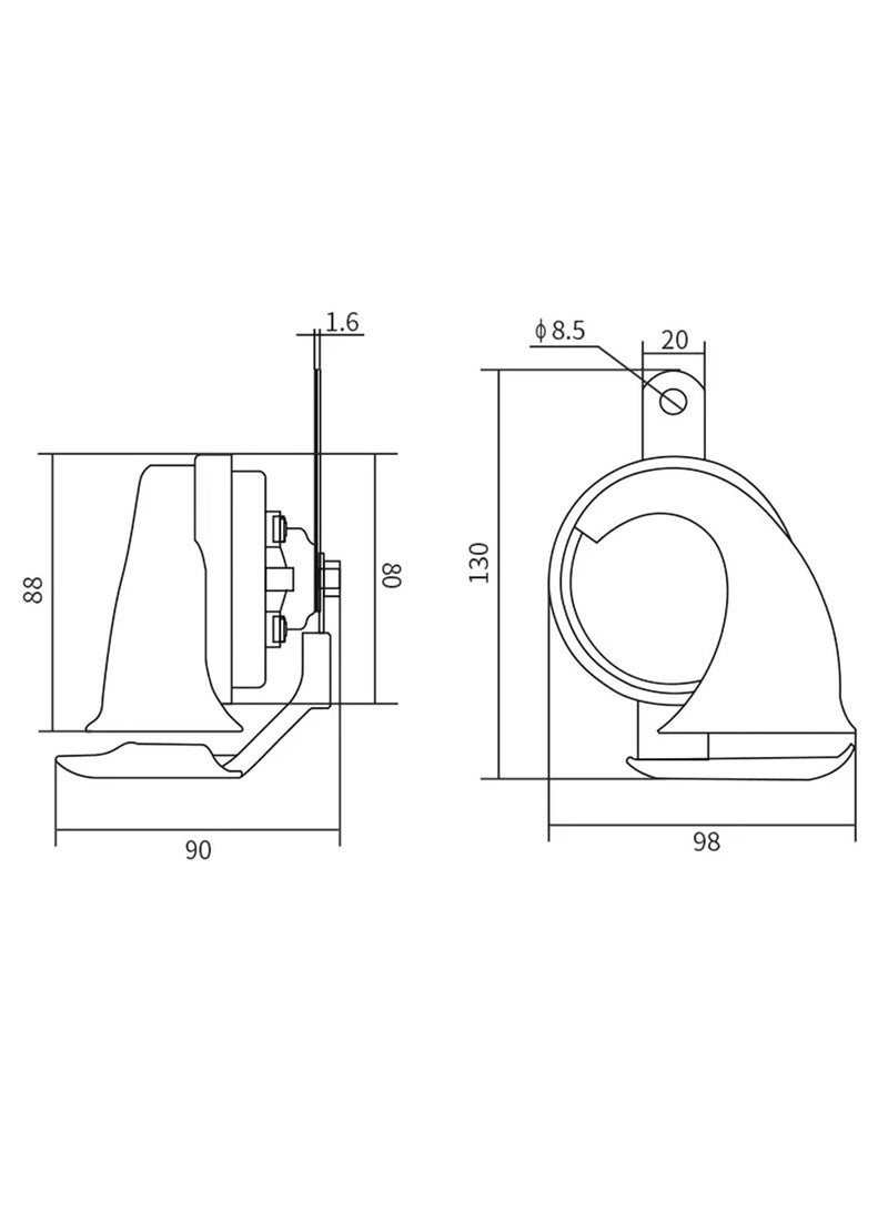 Oslo Car Horn 12V 72W Strong Sound Two Tone 400Hz/500Hz OE Quality Power Sports Horn Compact Plus OSN ODL163 - Image 5