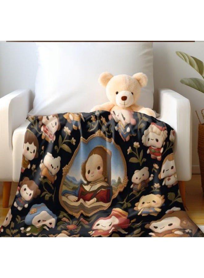 general Baby and children's cartoon flannel thin blanket (warm and comfortable, suitable for sleep, game use) 70cm*100cm - Image 3