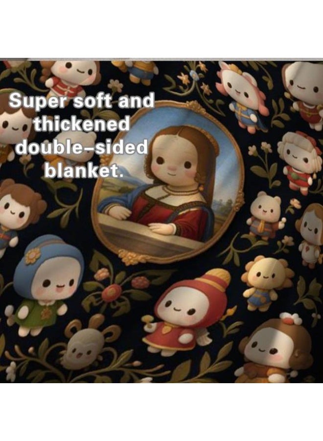 general Baby and children's cartoon flannel thin blanket (warm and comfortable, suitable for sleep, game use) 70cm*100cm - Image 1