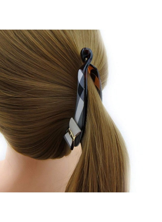 Meilliwish Noble Wedding Beautiful Banana Hair Clip for Women (H78)(Black) - Image 5