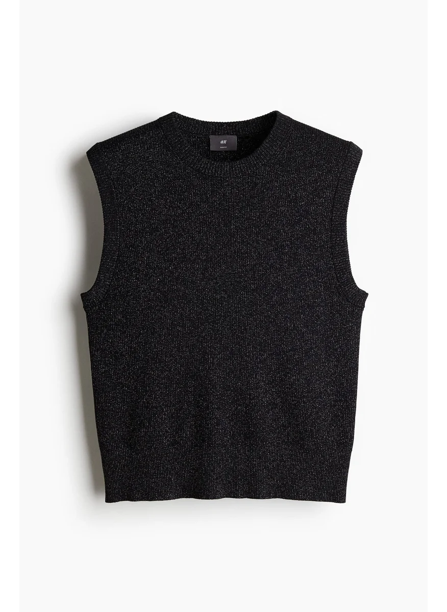 H&M Slim Fit Glittery Sweater Vest