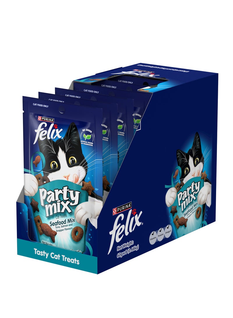 Purina Felix Felix Party Mix Seafood Mix Cat Treats Pack Of 8  - Image 4