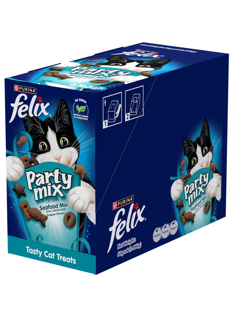 Purina Felix Felix Party Mix Seafood Mix Cat Treats Pack Of 8  - Image 3