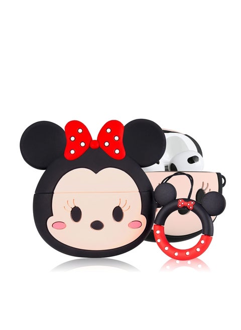 Case Soft Silicone Shockproof Cover for Apple Airpods Pro/Airpods Pro 2 New 3D Cute Cartoon Creative Fun Case Skin with Keychain Design