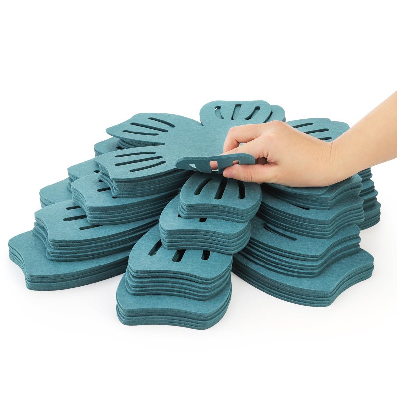 Goaste Goaste 24 Pack Pot and Pan Protectors, 4 Different Size Pans Separator, Anti-Slip Pan Dividers Pads, Felt Cookware Protector Set for Stacking and Protecting Your Cookware, Set of 24, Cyan  - Image 4