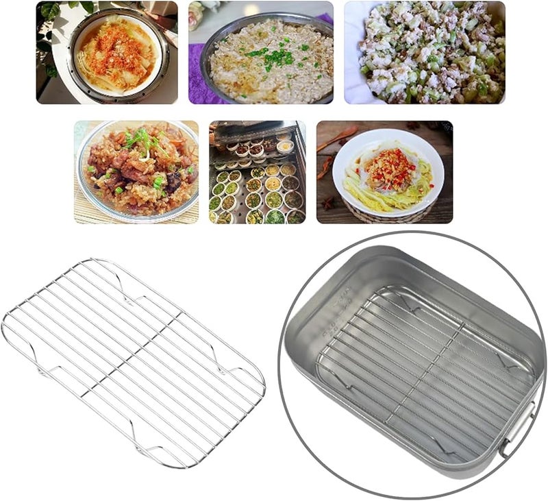 Size A Food Grade Steel Cooling Rack For Roasting Baking Steaming And Grilling - Image 2