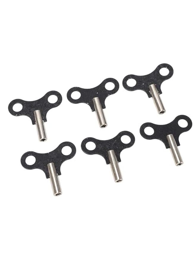 Set of 6 Steel Vintage Clock Winding Keys Antique Clock Repair Tools - Image 2