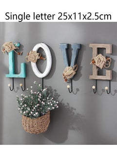 ZCM-HAPPY Wall Mounted Heavy Coat Hooks for Towel, Key and Decoration - Love Letter Theme With LED Lights  - Image 2