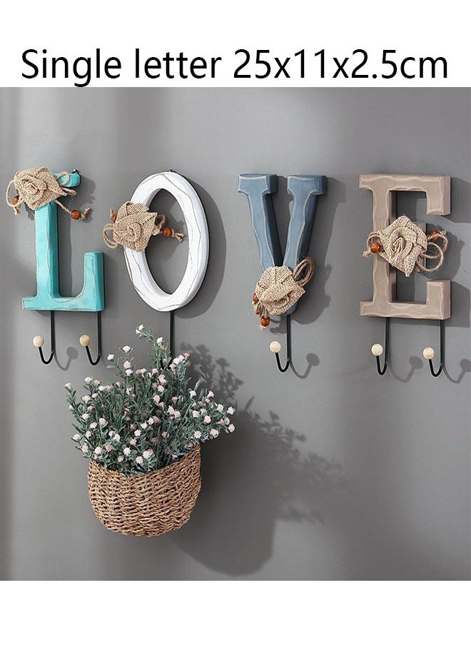 ZCM-HAPPY Wall Mounted Heavy Coat Hooks for Towel, Key and Decoration - Love Letter Theme With LED Lights  - Image 2