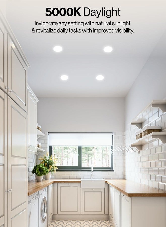 Sunco Lighting Sunco 6 Inch LED Recessed Light, Retrofit Downlight Can Lights for Ceiling, Baffle Trim, 1050 LM, 13W (75W Equivalent), 5000K Daylight, Dimmable, Damp Rated UL 4 Pack. - Image 3