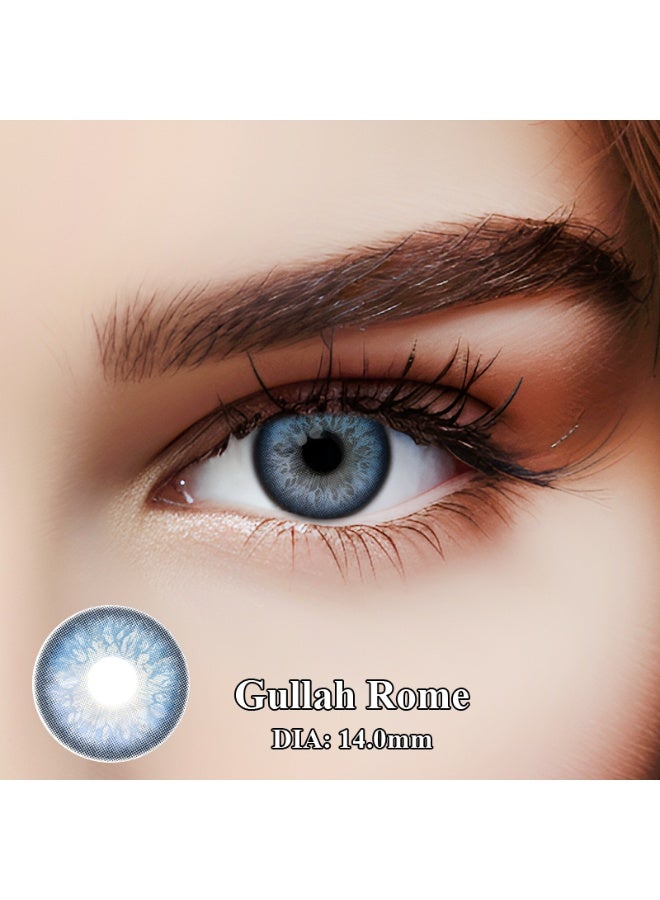 هابييمين عدسات لاصقة تجميلية ملونة للجنسين من جولا روم، للاستخدام السنوي، مع علبة - Image 4