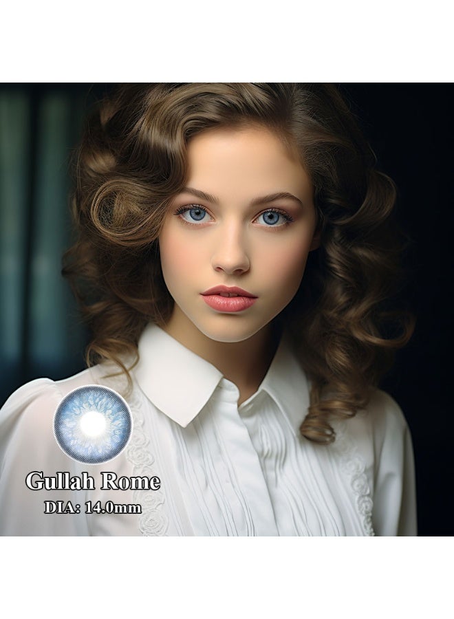 هابييمين عدسات لاصقة تجميلية ملونة للجنسين من جولا روم، للاستخدام السنوي، مع علبة - Image 5