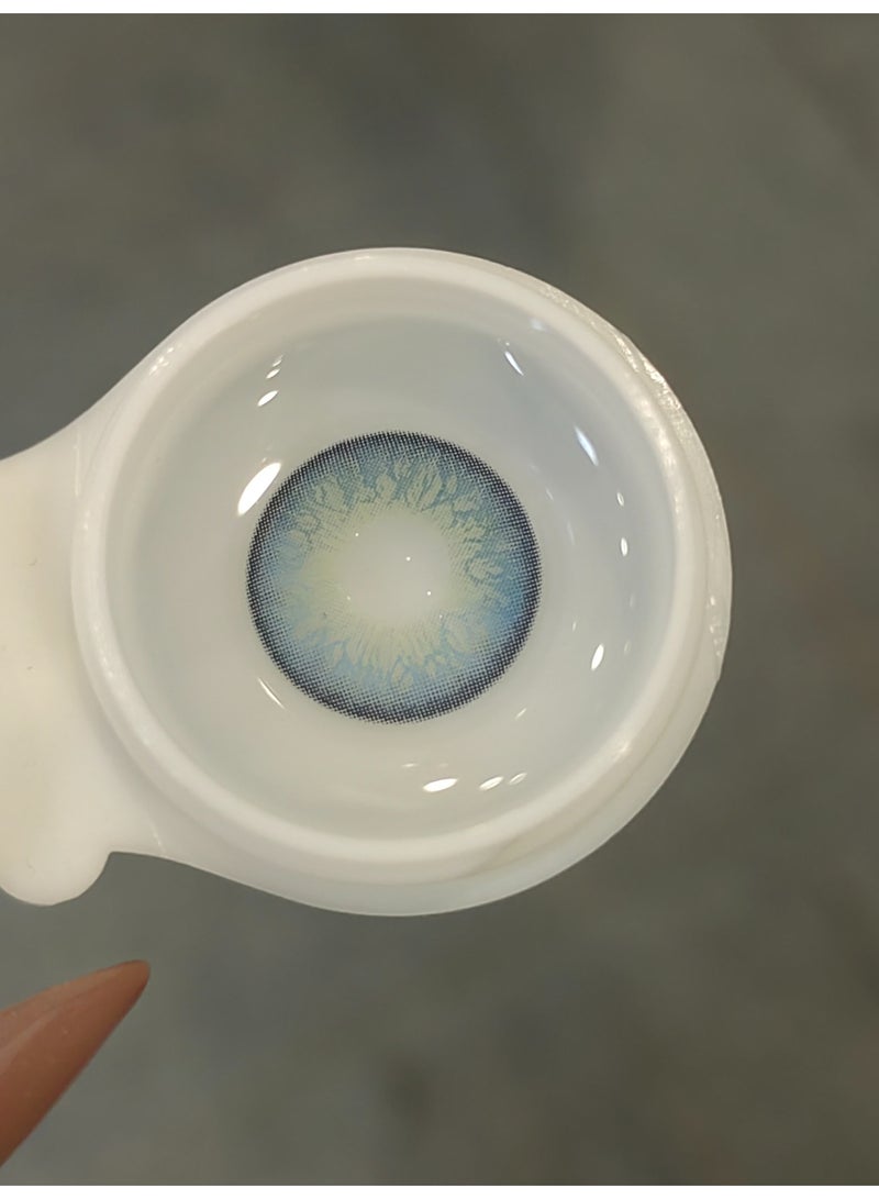 هابييمين عدسات لاصقة تجميلية ملونة للجنسين من جولا روم، للاستخدام السنوي، مع علبة - Image 2