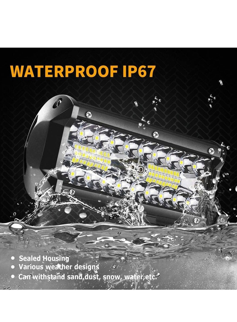 2PCS 120W LED Light Pods, Spot Combo Beam Fog Lights, Waterproof Off-Road Pods for UTV, ATV, Truck, Boat, Jeep - Image 5