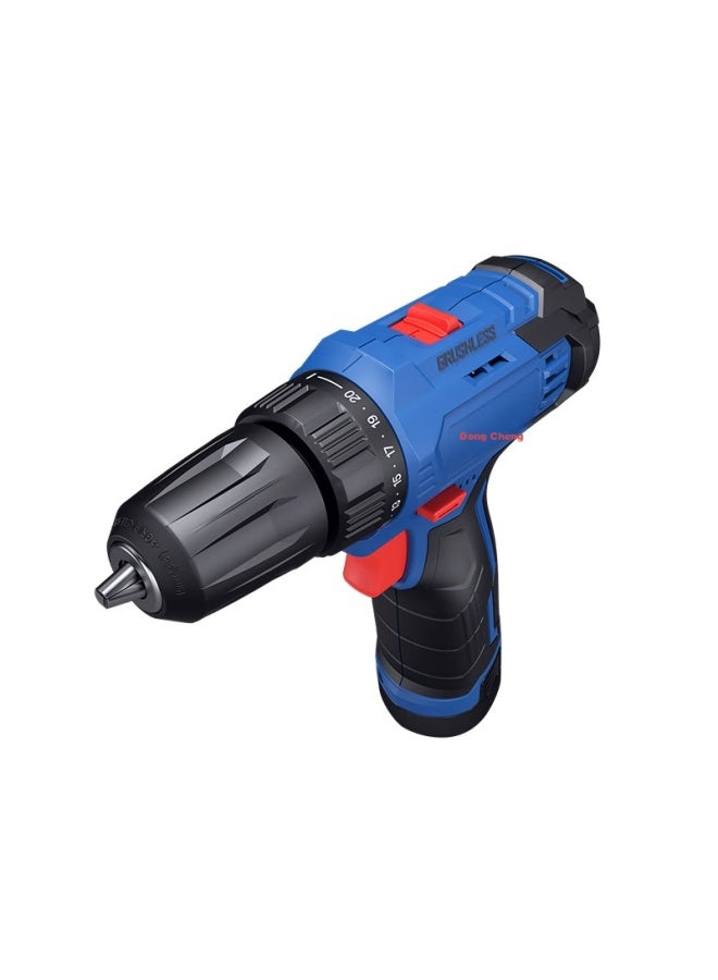 DONG Cheng Dongcheng 12v Brushless Lithium Drill Wjz2310s Rechargeable Cordless Drill Household Electric Screwdriver Electric Tool Set - Image 2