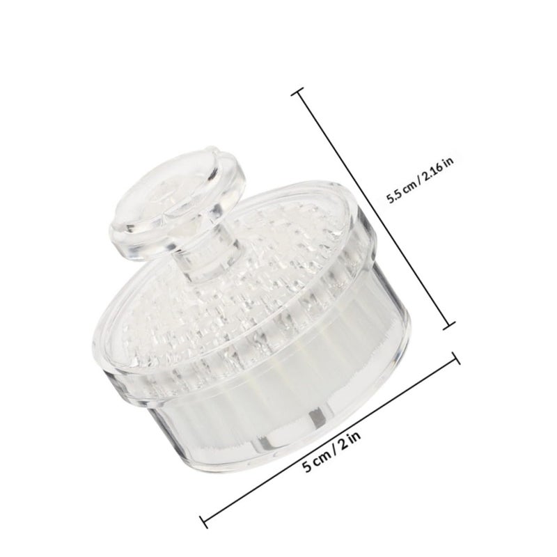 Manual Facial Cleansing Brush White Deep Pore Exfoliator For Sensitive Skin Portable Handheld Scrubber - Image 3