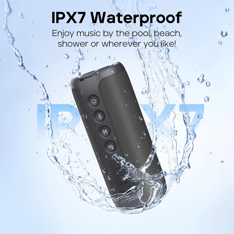 Tribit StormBox 2 Bluetooth Speaker with 34W 360° Surround Sound, XBass Tech, 24H Playtime, IPX7 Waterproof, Bluetooth 5.3, TWS Pairing Portable Wireless Speaker for Outdoor - Image 5
