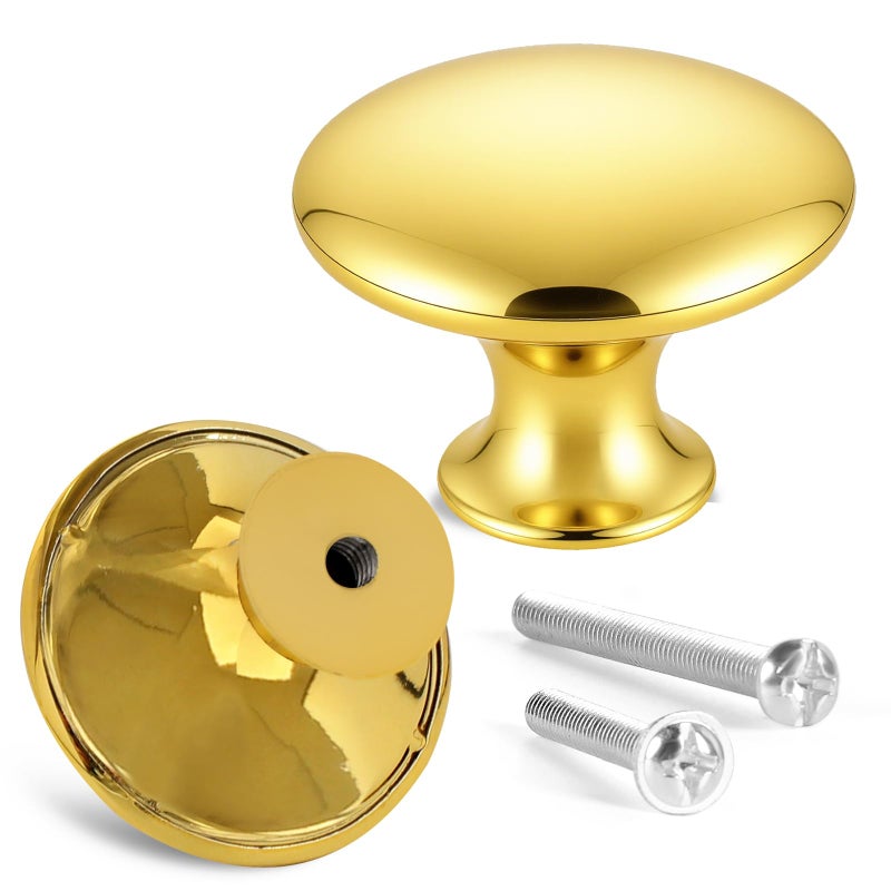 Romeda 18 Piece Drawer Knobs, Gold Cabinet Knobs with Screw, 30mm Drawer Pulls for Dresser, Kitchen, and Cabinet Drawers - Image 5