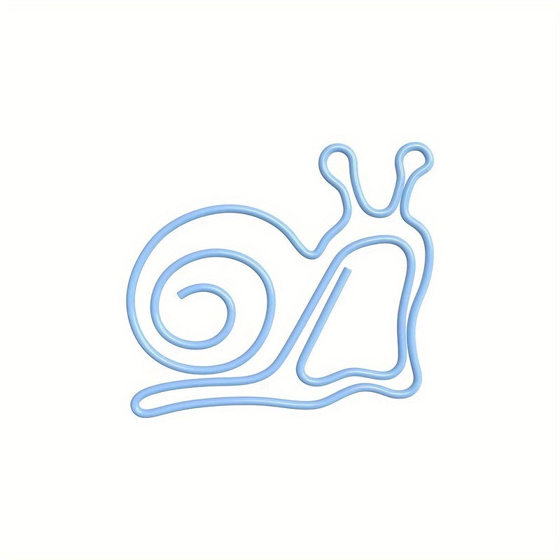 40pcs Creative Cute Snail Shaped Paper Clips For Office Classification - Image 4