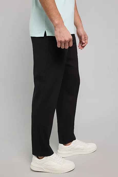 أر أند بي Solid Regular Fit Pants with Drawstring waist