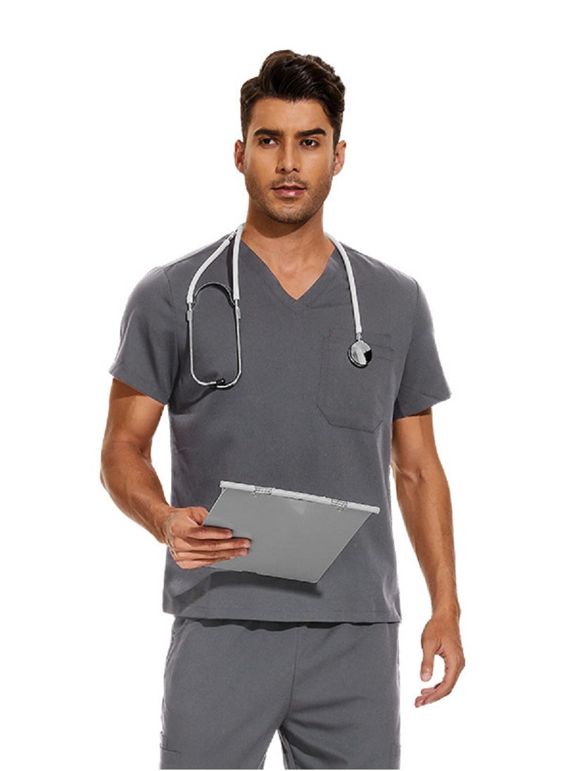 Gasin Men's Medical Scrubs Surgical Gown Suit Doctor  - Image 1