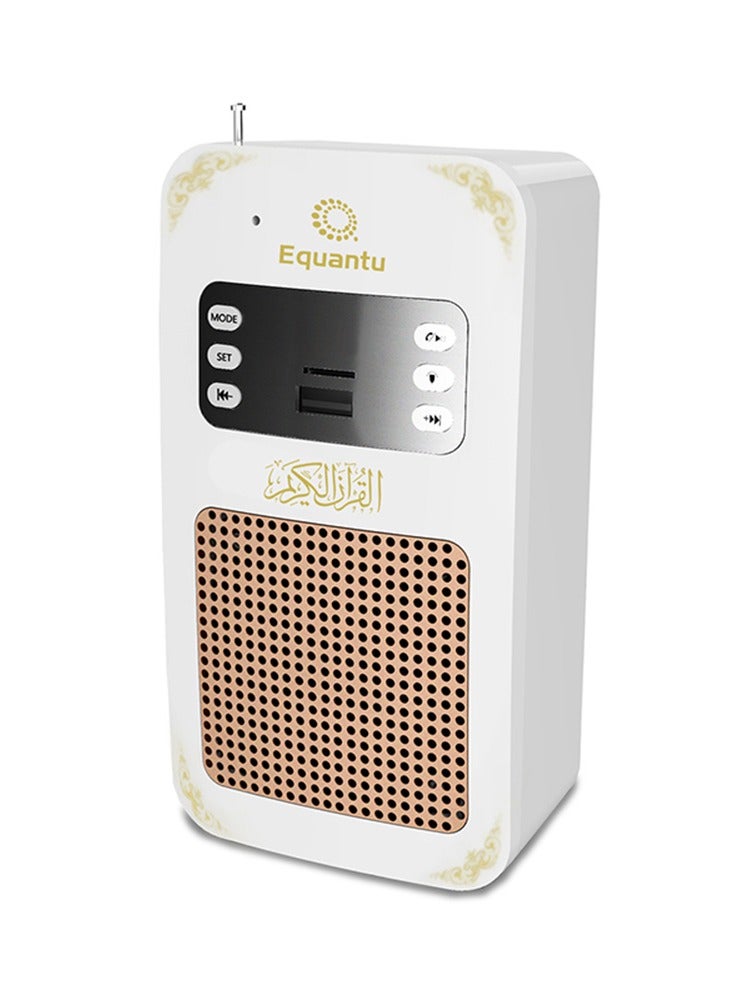 Equantu Bluetooth Quran Speaker White - Image 3