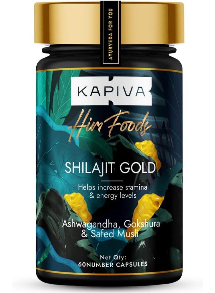 Kapiva Shilajit Gold 60 Capsules - Image 1