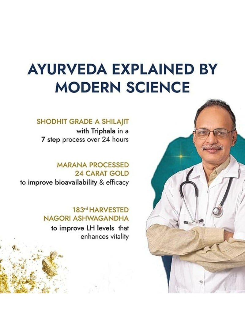 Kapiva Shilajit Gold 60 Capsules - Image 3