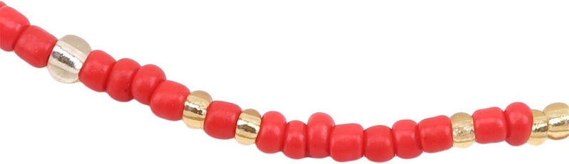 cheekyglo 2 Pieces Beads Belly Chain Beach Elastic Waist Chains Bikini Jewelry Chains Body Accessories for Women,Red - Image 5