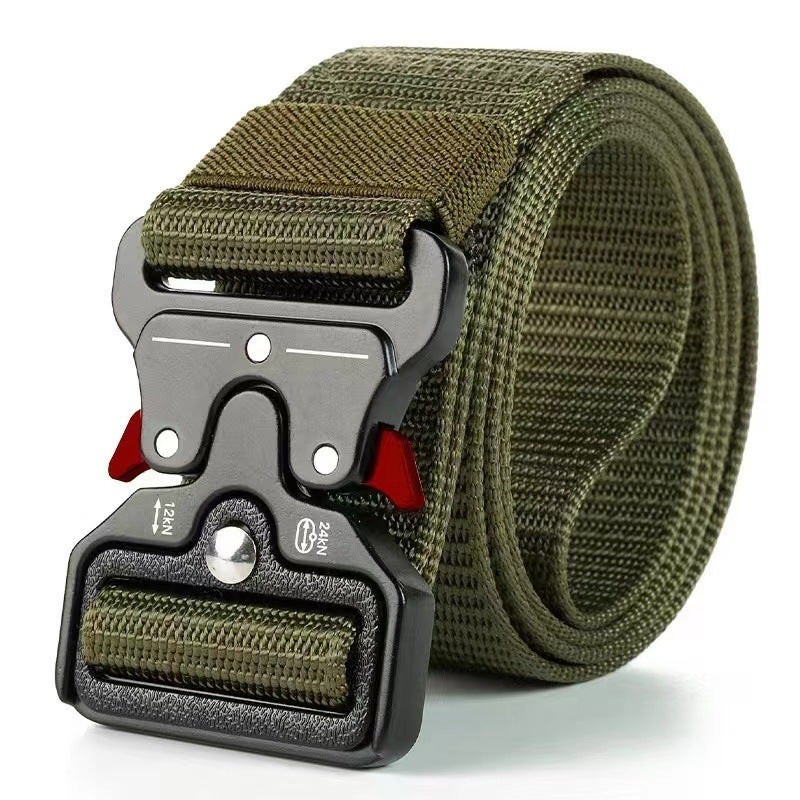 Tactical Cobra Belt Mens Outdoor Nylon Buckle Red ears army green 