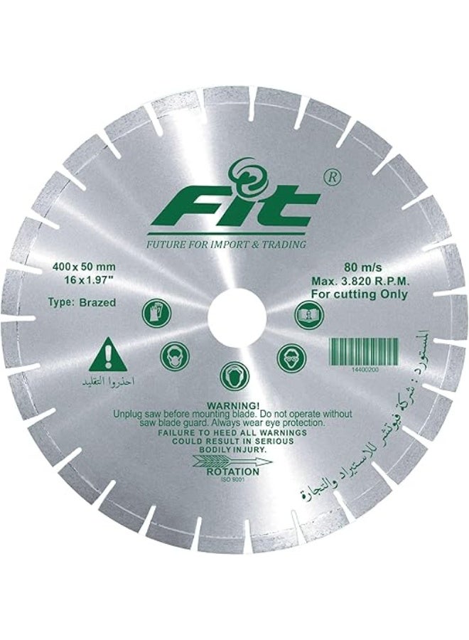 FIT 16-Inch Heavy-Duty Open Type Granite Cutting Disc