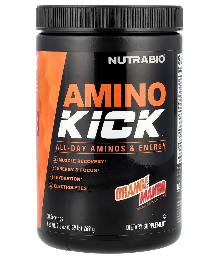 NutraBio Amino Kick™ Orange Mango 9.5 oz (269 g)