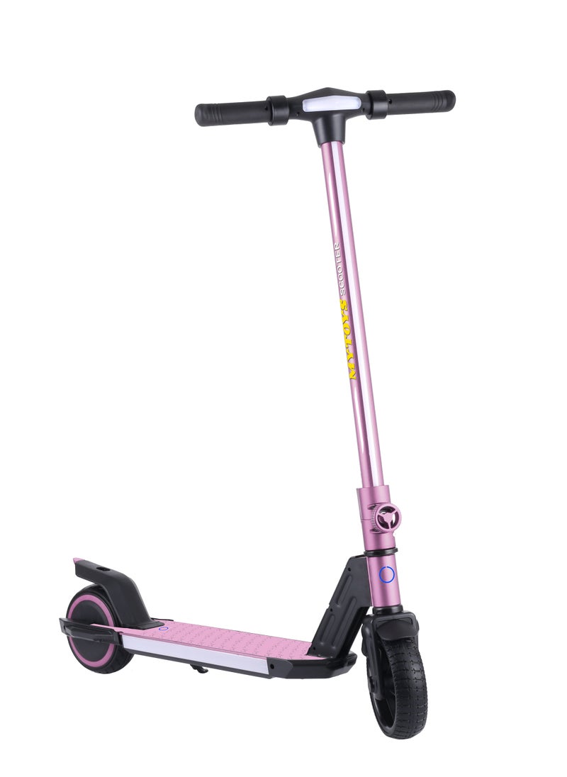 MYTOYS 2 Wheels Electric Scooter For Kids, 130W Motor, 21.6V 2.5Ah Lithium Battery, 16Km/H Max Speed, Light-Up Non Slip Deck, Kids Foldable Scooter With Led Lights And Deck Lights.  - Image 2