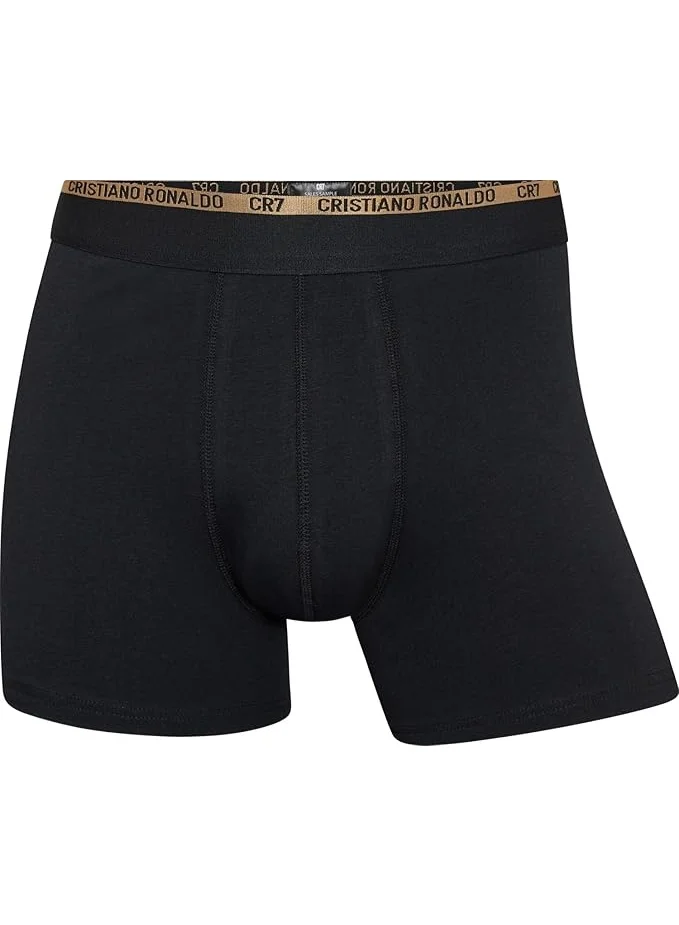 CR7  CR7 Men’s Basic Trunks 3-Pack – Premium Cotton Stretch Underwear (Multicolour) for Men | Best Price UAE