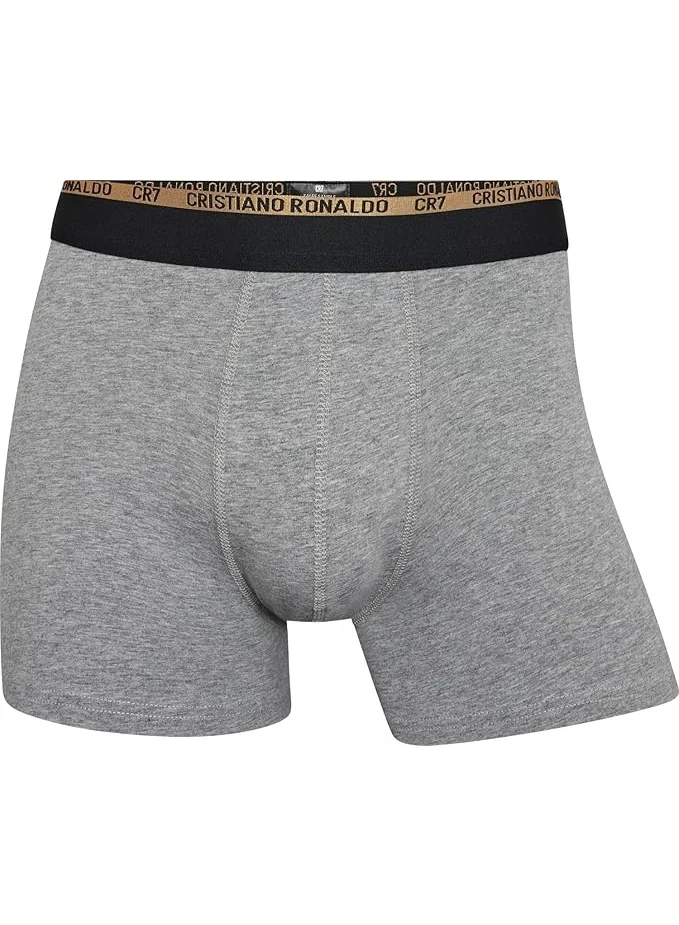 CR7  CR7 Men’s Basic Trunks 3-Pack – Premium Cotton Stretch Underwear (Multicolour) for Men | Best Price UAE