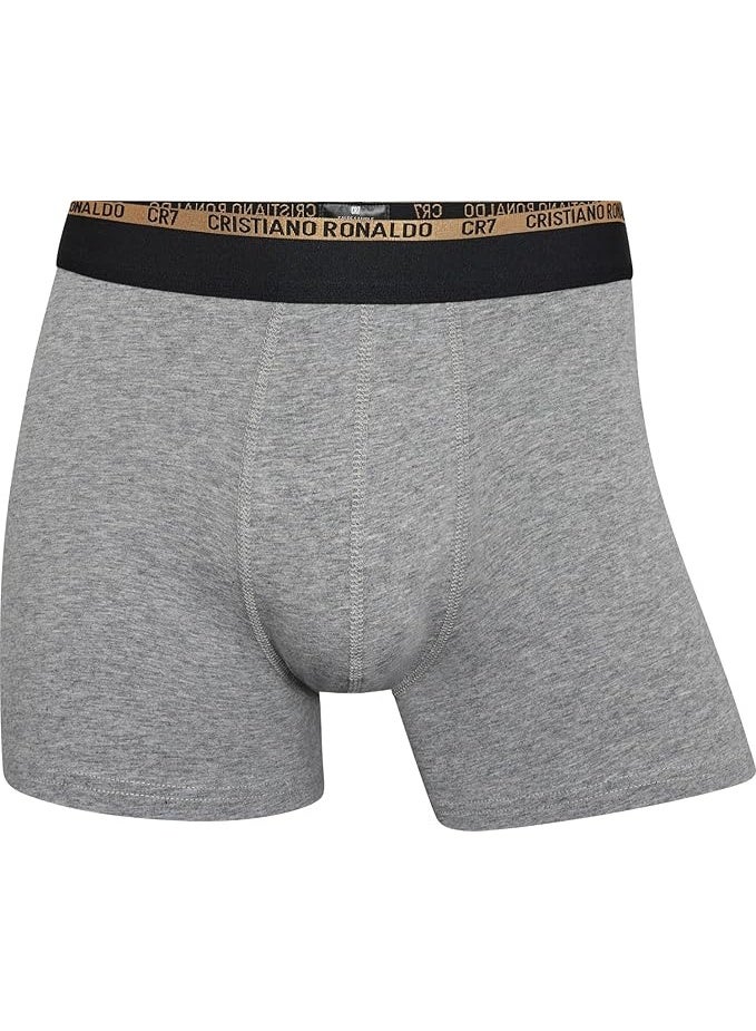 CR7 Men’s Basic Trunks 3-Pack – Premium Cotton Stretch Underwear (Multicolour) - Image 5