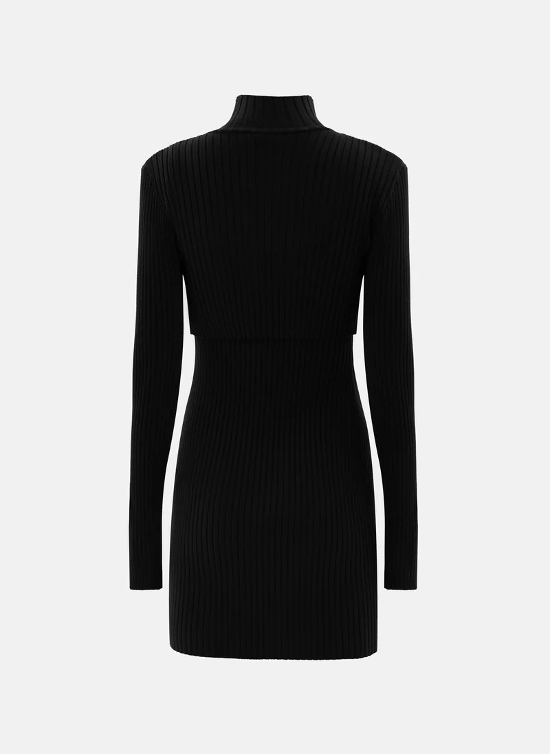 Lichi  Mini jersey dress with tonal bolero for Women | Best Price UAE
